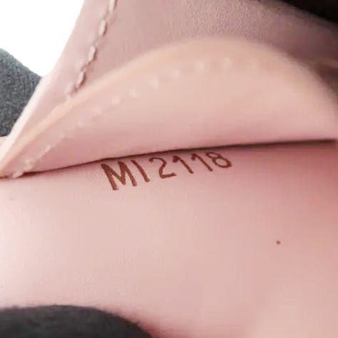 LOUIS VUITTON Croisette Damier Ebene Crossbody Rose Ballerine