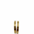 Louis Vuitton Goldtone Metal Nanogram Hoop Earrings