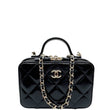 Chanel CC Glazed Double Zip Top Handle Vanity Case