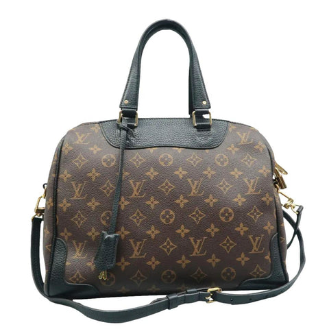 LOUIS VUITTON Retiro NM Monogram Canvas Shoulder Bag Black