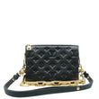LOUIS VUITTON Coussin BB Monogram Embossed Leather Shoulder Bag Black