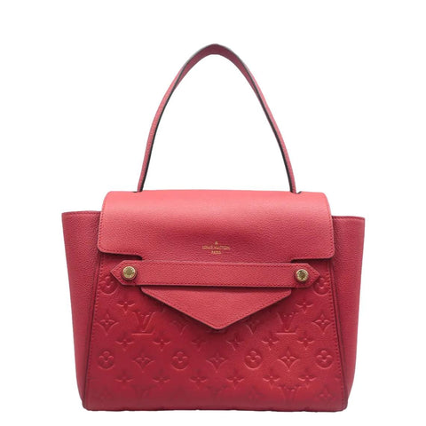 LOUIS VUITTON Trocadero Monogram Empreinte Shoulder Bag Cerise