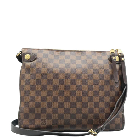 LOUIS VUITTON Duomo Damier Ebene Crossbody Bag Brown