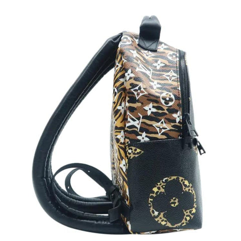 LOUIS VUITTON Palm Springs Jungle PM Monogram Giant Backpack Black