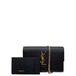 Yves Saint Laurent  Uptown Chain Wallet Black