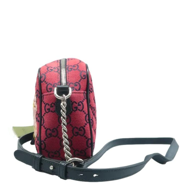 GUCCI GG Marmont Small Monogram Shoulder Bag Red left look