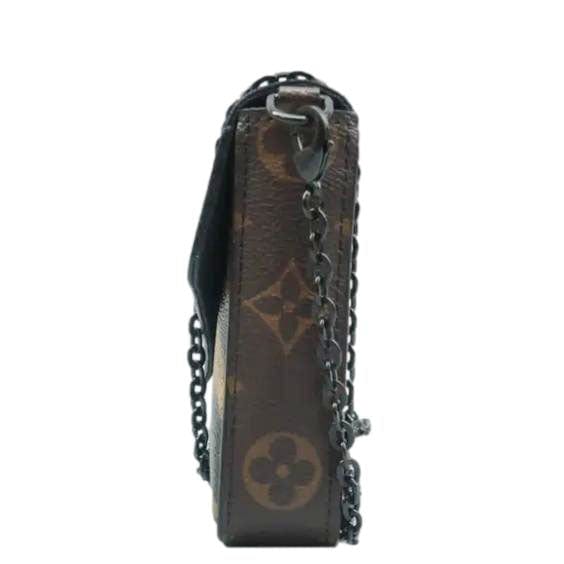 LOUIS VUITTON Pochette Felicie Monogram Canvas  left side lok