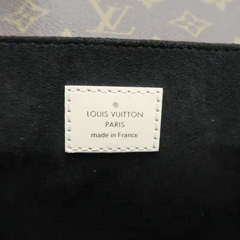 LOUIS VUITTON Braided Metis Pochette Monogram Canvas Crossbody Bag Brown