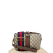 Gucci GG Supreme Monogram Dollar Web Ophidia Wristlet Shoulder Bag