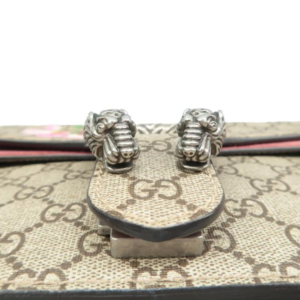 GUCCI Dionysus Medium Blooms Shoulder Bag Beige tag lookGUCCI Dionysus Medium Blooms Shoulder Bag Beige front sideGUCCI Dionysus Medium Blooms Shoulder Bag Beige tag