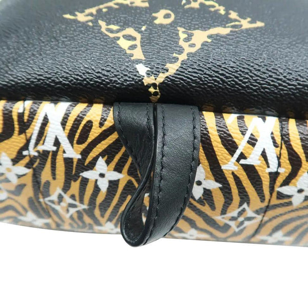LOUIS VUITTON Palm Springs Jungle PM Monogram Giant Backpack Black