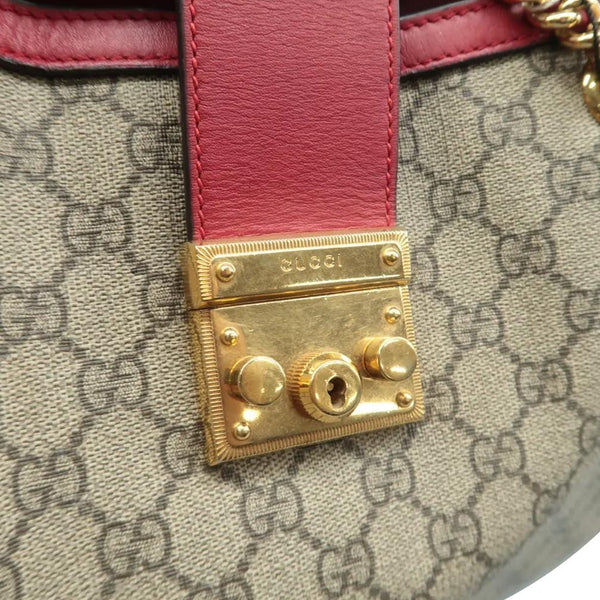 GUCCI Padlock Medium Tote Bag Red tag look