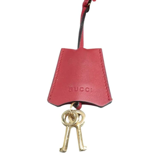 GUCCI Padlock Medium Tote Bag Red key look