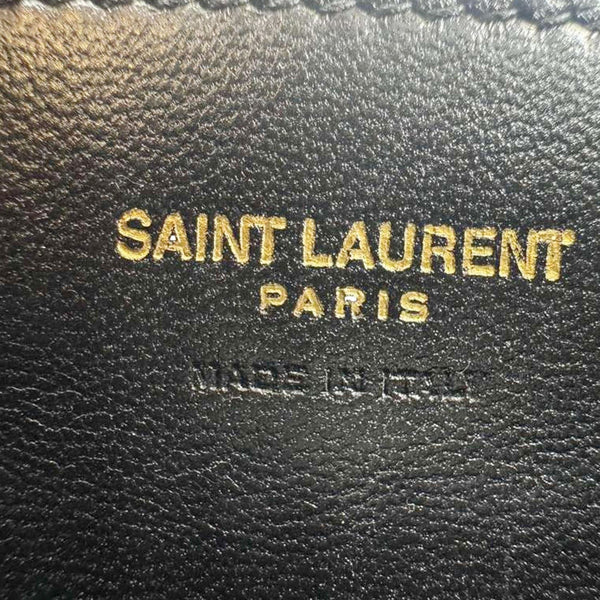 YVES SAINT LAURENT Le 5 à 7 Smooth Leather Shoulder Bag Black