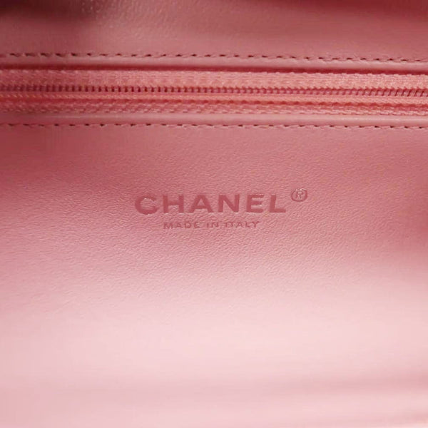 CHANEL Vanity Case Filigree CC Medium Caviar Quilted Shoulder Bag Pink