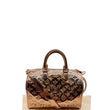 LOUIS VUITTON Speedy Bandouliere 25 Monogram Miroir Leather Shoulder Bag Rose Gold
