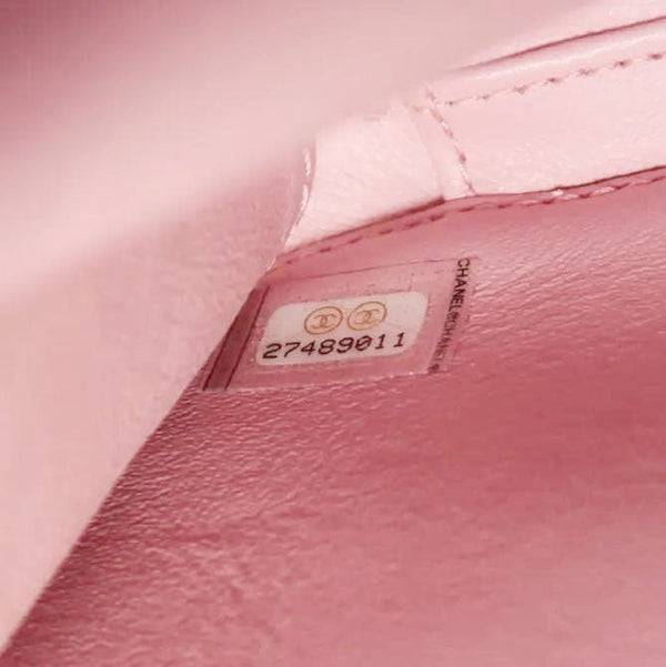 CHANEL Vanity Case Filigree CC Medium Caviar Quilted Shoulder Bag Pink