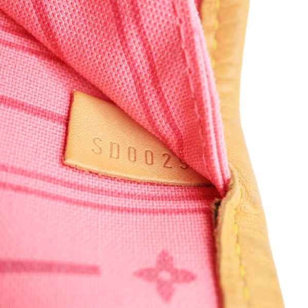 LOUIS VUITTON Neverfull MM Roses Monogram Canvas Shoulder Bag Brown