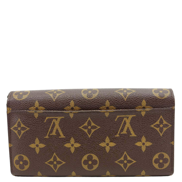 LOUIS VUITTON Sarah Monogram Canvas Wallet Brown