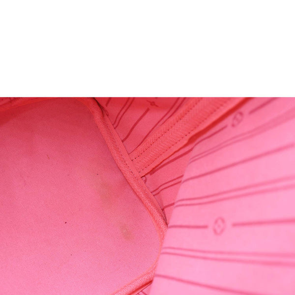 LOUIS VUITTON Neverfull MM Roses Monogram Canvas Shoulder Bag Brown