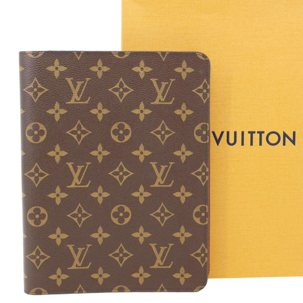 LOUIS VUITTON Desk Agenda Monogram Canvas Planner Cover Brown