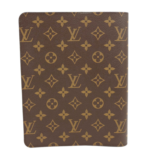 LOUIS VUITTON Desk Agenda Monogram Canvas Planner Cover Brown
