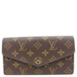 LOUIS VUITTON Sarah Monogram Canvas Wallet Red