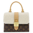 LOUIS VUITTON Locky BB Monogram Shearling Crossbody Bag Beige