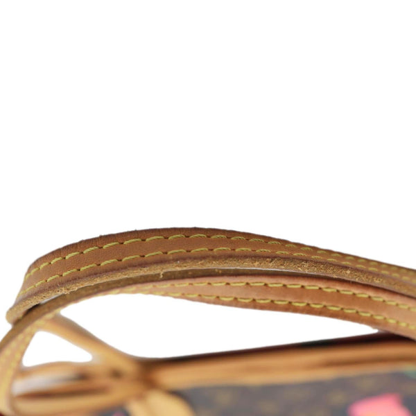 LOUIS VUITTON Neverfull MM Roses Monogram Canvas Shoulder Bag Brown