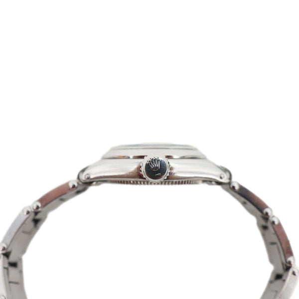 ROLEX 1959 Women's Oyster Precision Stainless Steel Watch White Dial 22MM