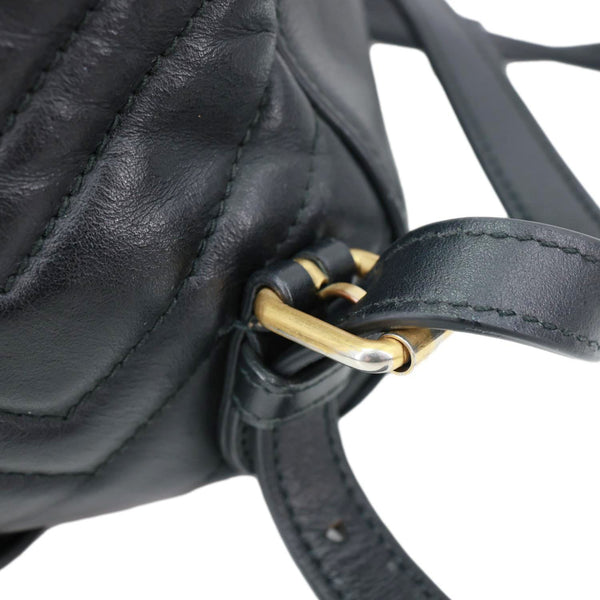 GUCCI GG Marmont Animal Studs Leather Backpack Black 476671