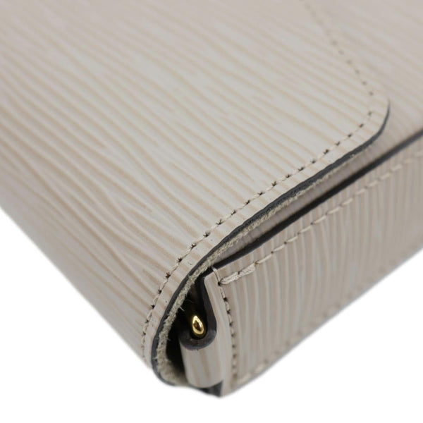 LOUIS VUITTON Felicie Pochette Epi Leather Crossbody Bag Beige