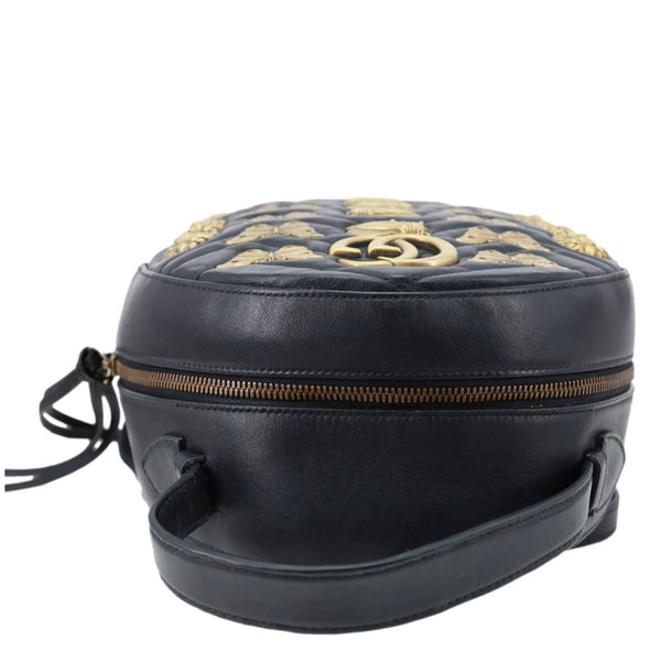 GUCCI GG Marmont Animal Studs Leather Backpack Black 476671