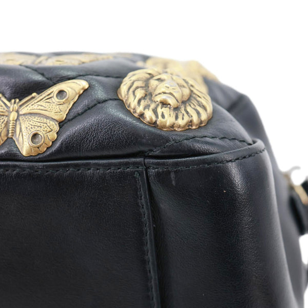 GUCCI GG Marmont Animal Studs Leather Backpack Black 476671