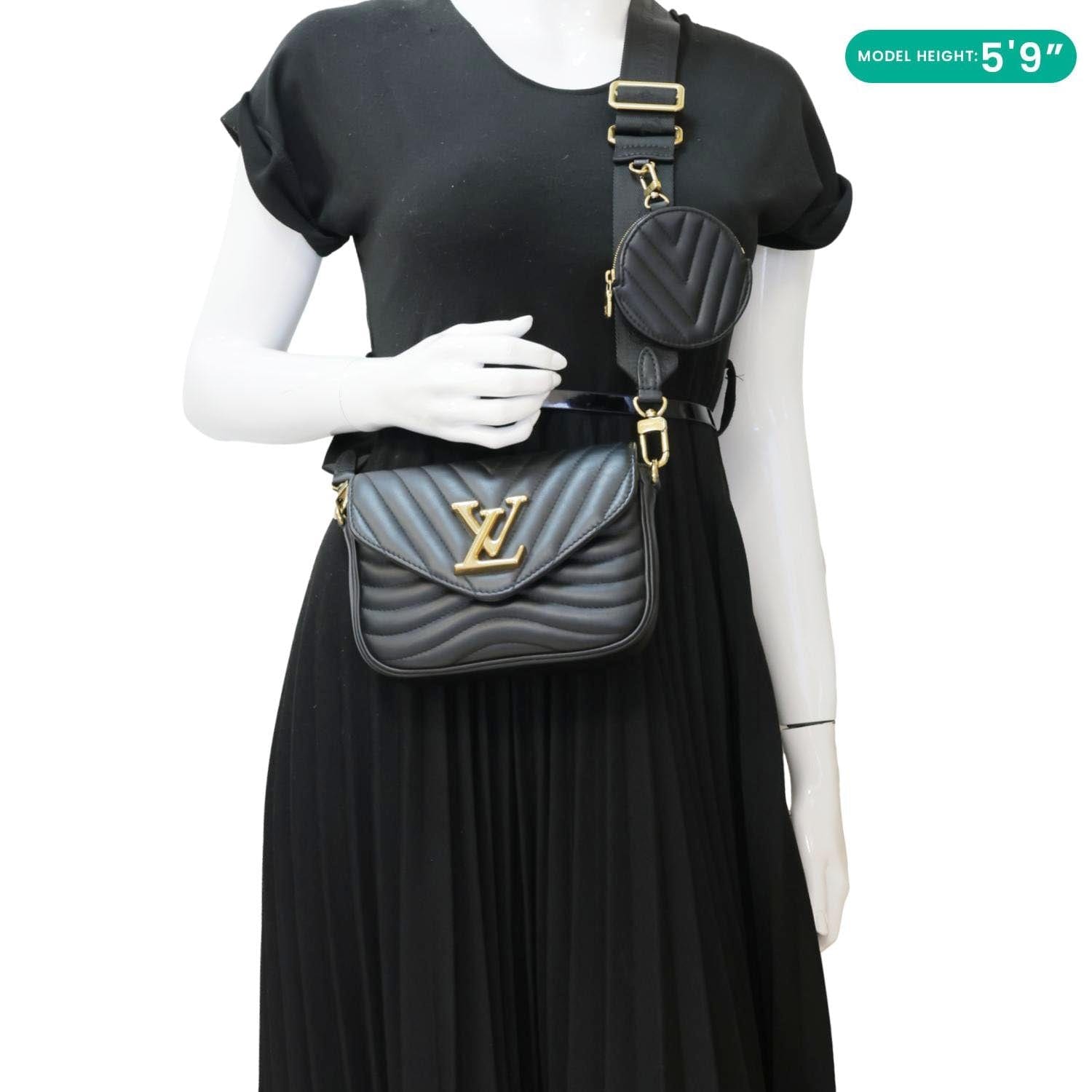 LOUIS VUITTON New Wave Multi Pochette Crossbody Bag Black