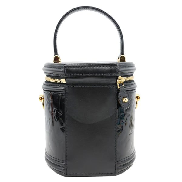 LOUIS VUITTON Cannes Magnetique Monogram Vernis Shoulder Bag Black