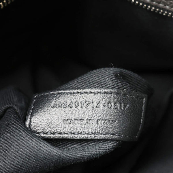 YVES SAINT LAURENT Sac de Jour 36H Souple Leather Duffle Bag Black