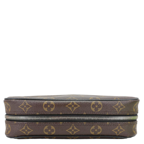 LOUIS VUITTON Trousse Toilette Monogram Canvas Cosmetic Pouch Brown