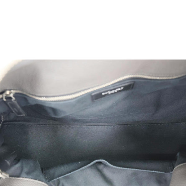 YVES SAINT LAURENT Sac de Jour 36H Souple Leather Duffle Bag Black