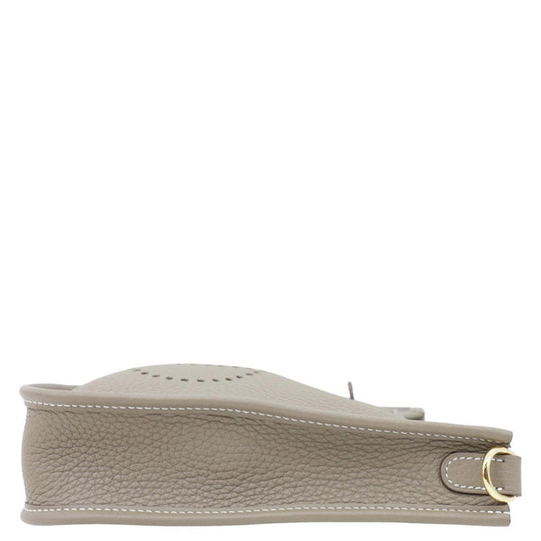 HERMES Evelyne TPM 16 Amazone Clemence Leather Crossbody Bag Toupe