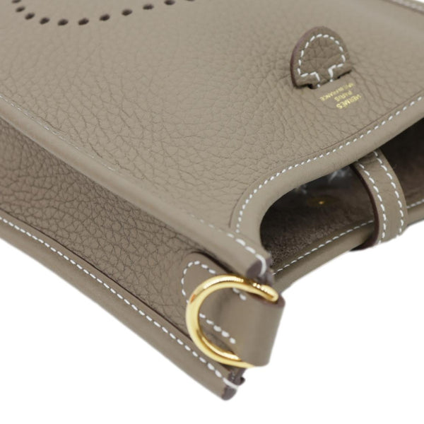 HERMES Evelyne TPM 16 Amazone Clemence Leather Crossbody Bag Toupe
