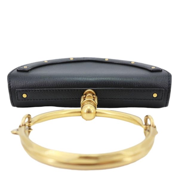 CHLOE Nile Bracelet Minaudiere Small Leather Crossbody Bag Black