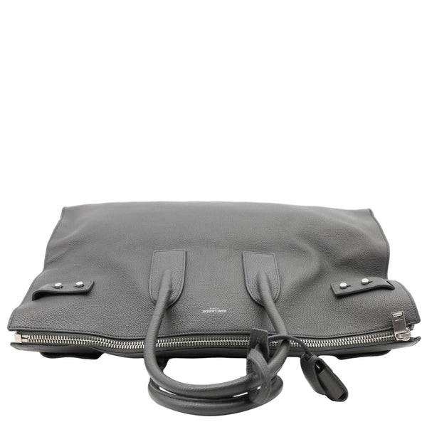 YVES SAINT LAURENT Sac de Jour 36H Souple Leather Duffle Bag Black