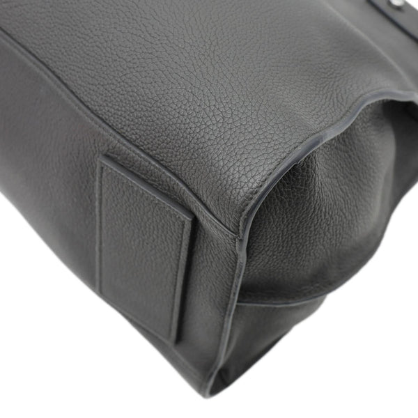 YVES SAINT LAURENT Sac de Jour 36H Souple Leather Duffle Bag Black