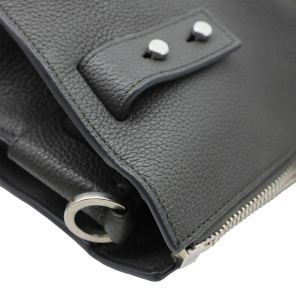 YVES SAINT LAURENT Sac de Jour 36H Souple Leather Duffle Bag Black