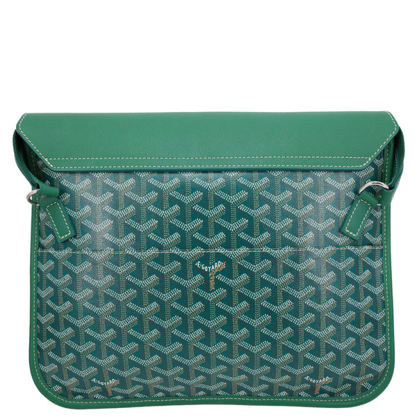 GOYARD Coursier Canvas Messenger Bag Green