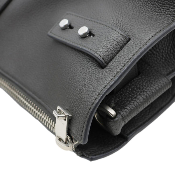 YVES SAINT LAURENT Sac de Jour 36H Souple Leather Duffle Bag Black