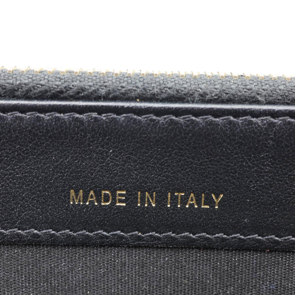 CHANEL CC Filigree Double Zip Quilted Caviar Leather Crossbody Bag Black