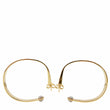 LOUIS VUITTON Nanogram Hoop Metal Earrings gold