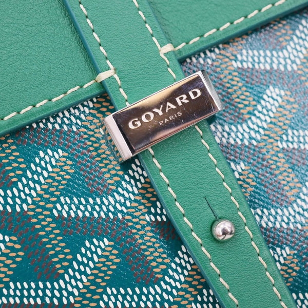 GOYARD Coursier Canvas Messenger Bag Green